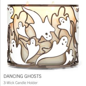 Bath & Body Works DANCING GHOSTS 3-Wick Candle Holder